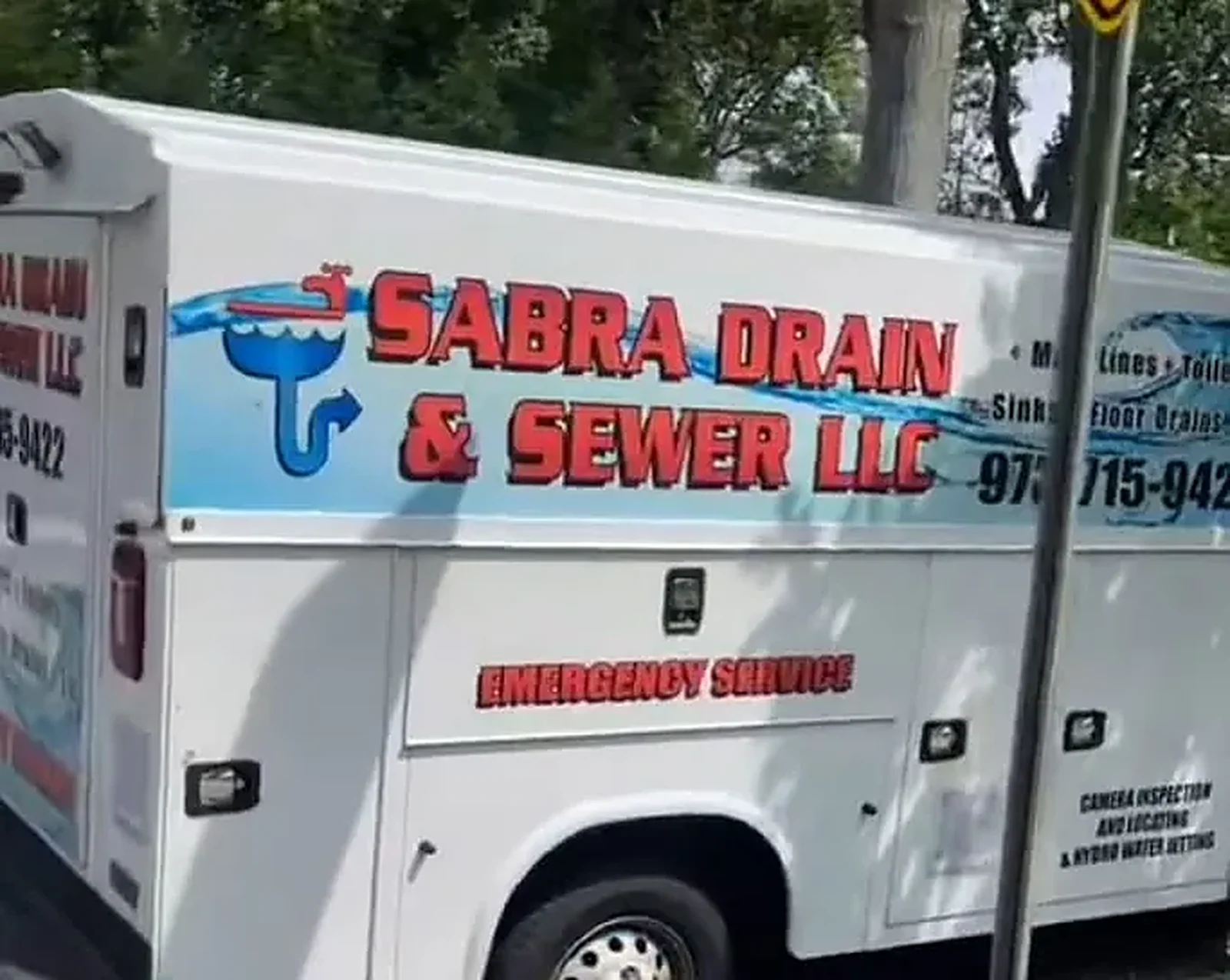 Sabra Drain & Sewer 24/7 emergency service truck