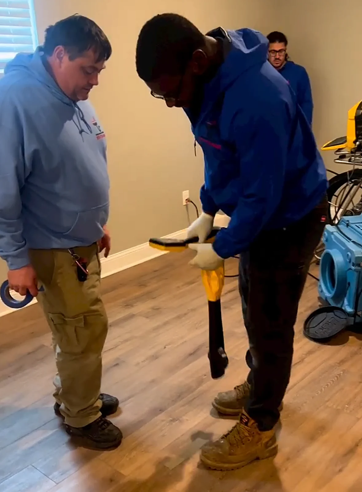 Locating and marking an underground sewer line